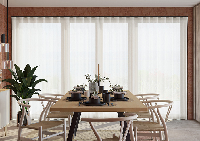 Gemstone Voile, White - Made to Measure Curtains - Image 7